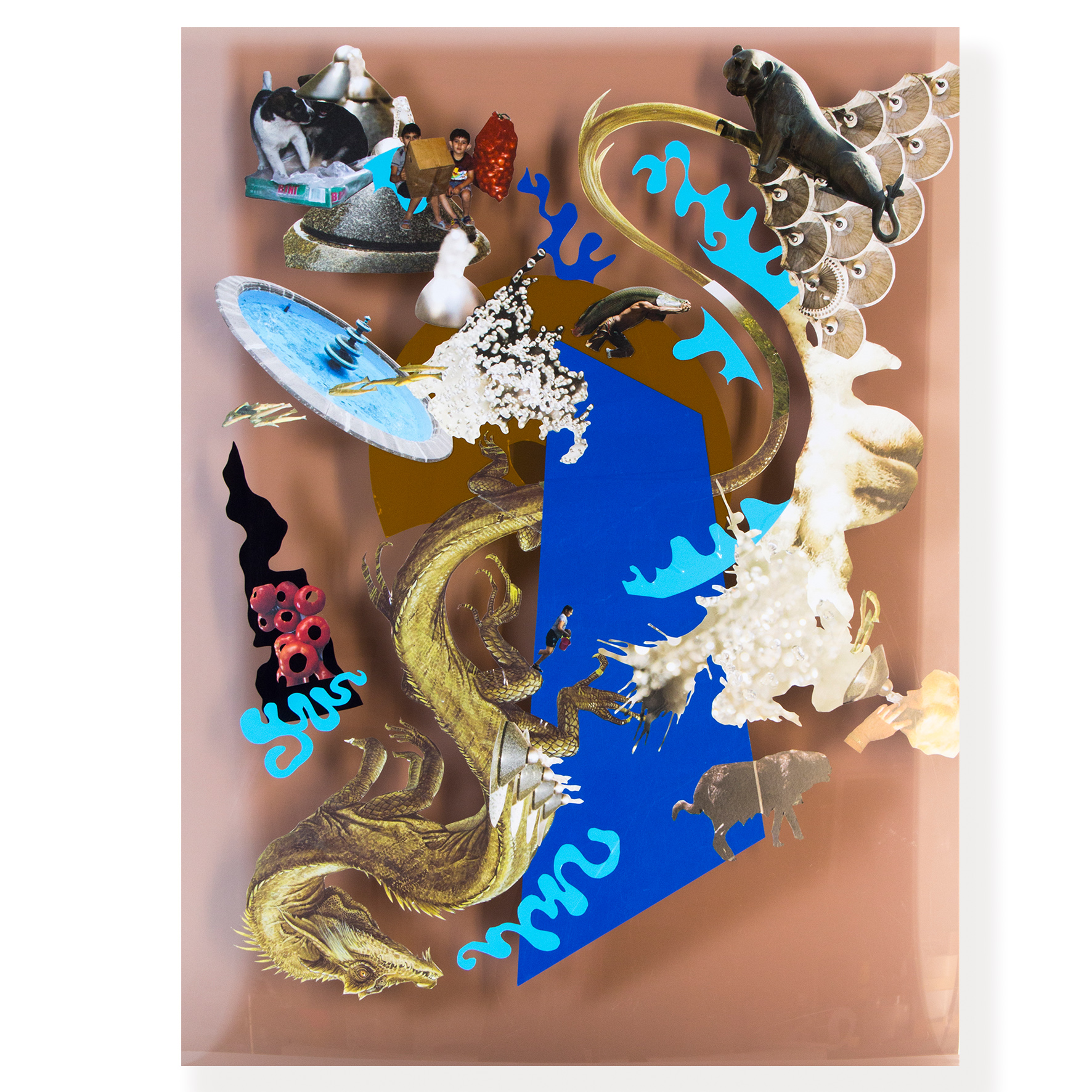 Wiebke Kirchner / „lactation“ / aus der Werkreihe „aspects of impacts“ / 2019 / Acrylglas und Klebefolie / 80 x 60 cm