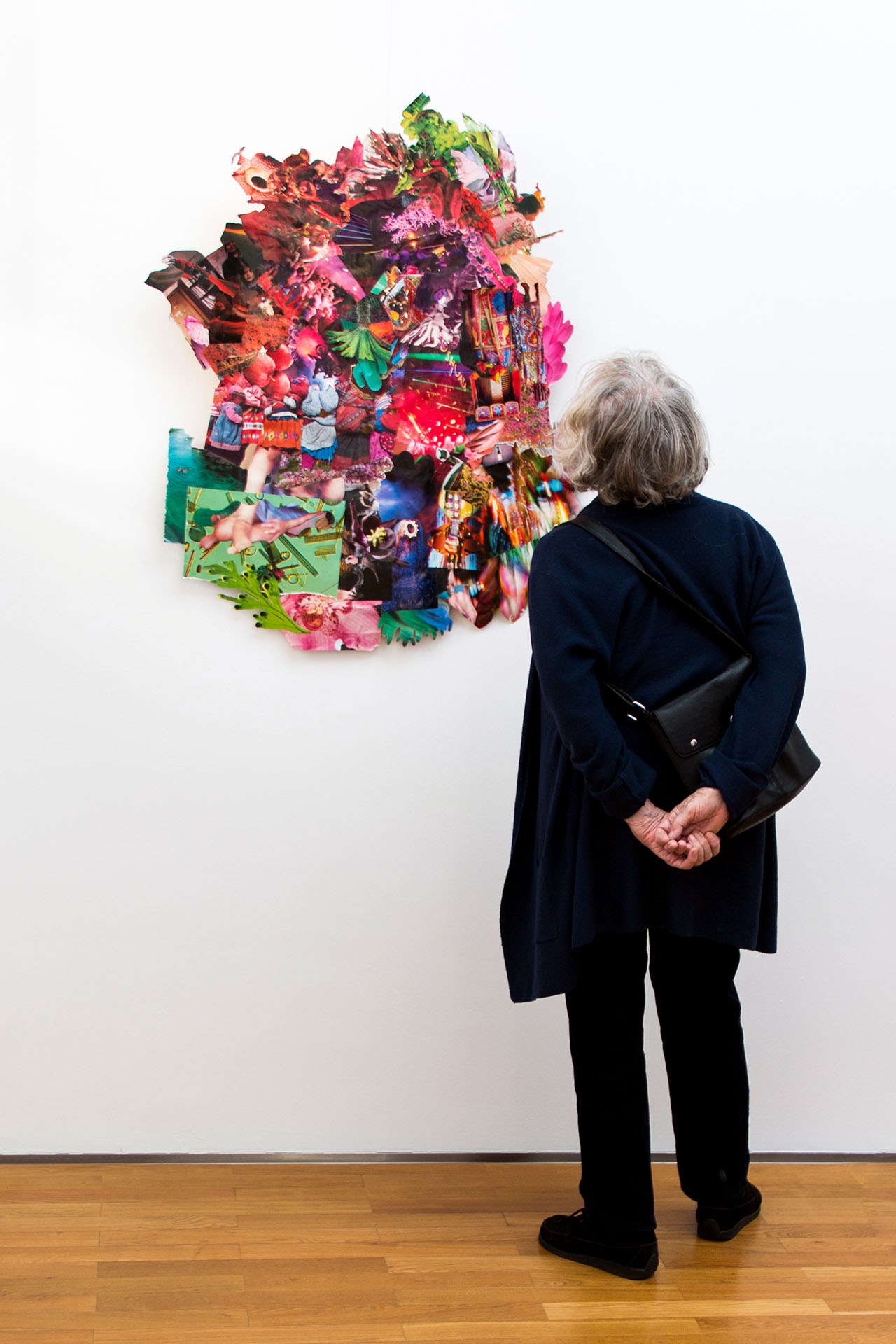 Wiebke Kirchner / "magenta" / Ausstellungsansicht "Kein Zufall" / Willi Sitte Galerie Merseburg / 2019