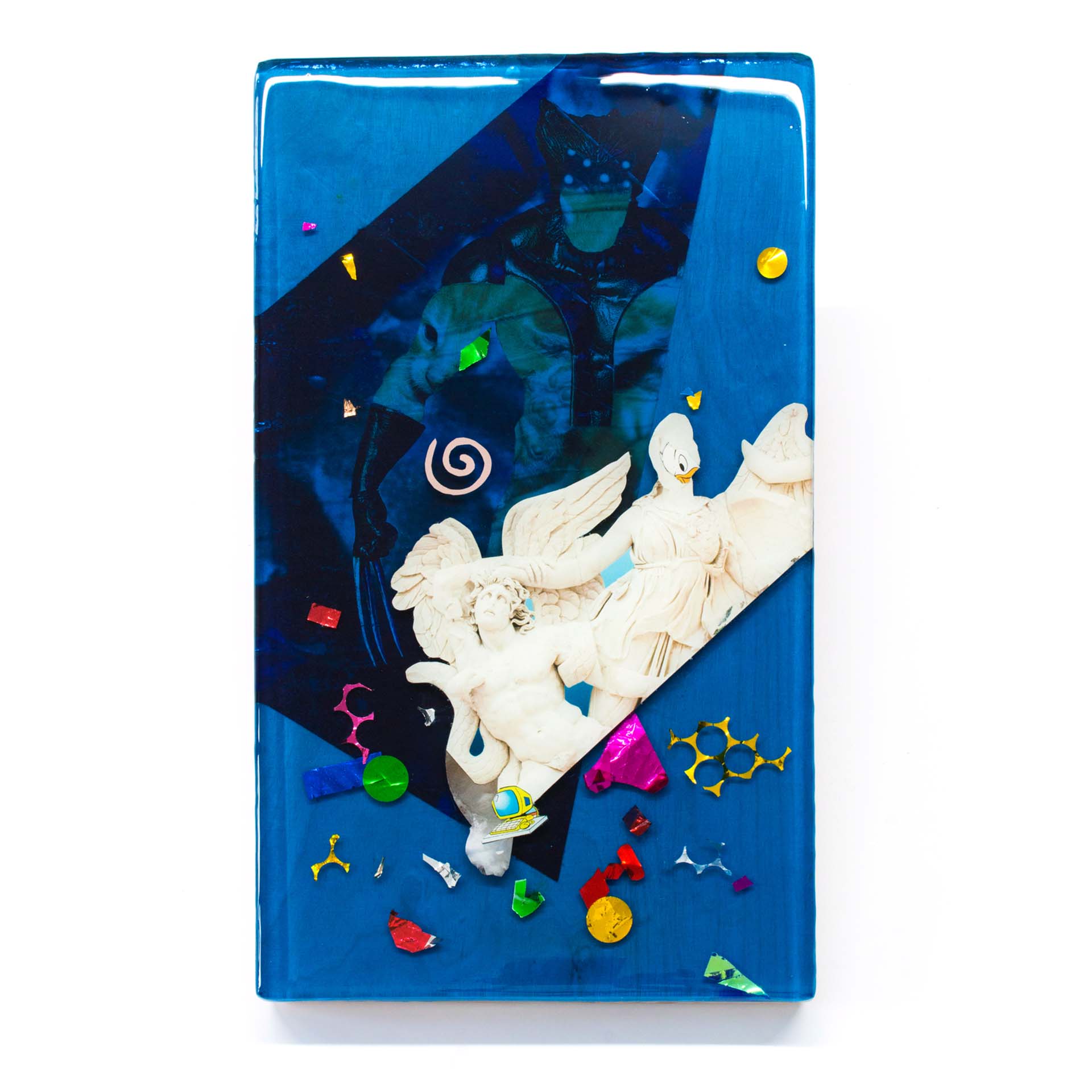 Wiebke Kirchner, replay, Collageobjekt, 30 x 18 x 2,5 cm, 2023