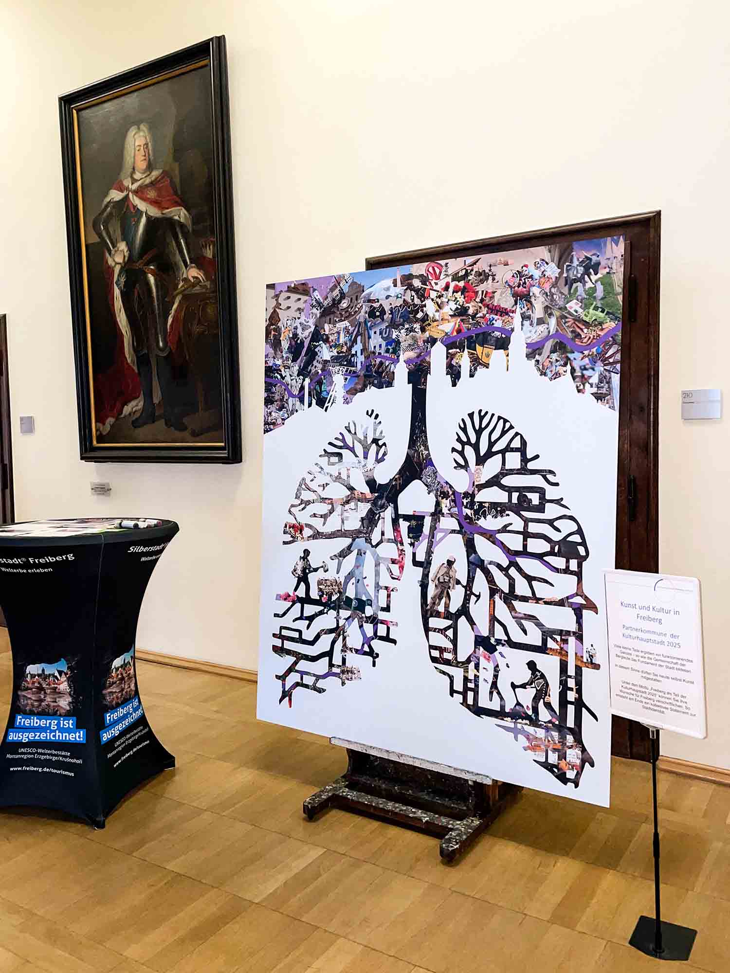 Wiebke Kirchner "was wir atmen", Bergstadtfestempfang im Rathaus Freiberg, 2025_