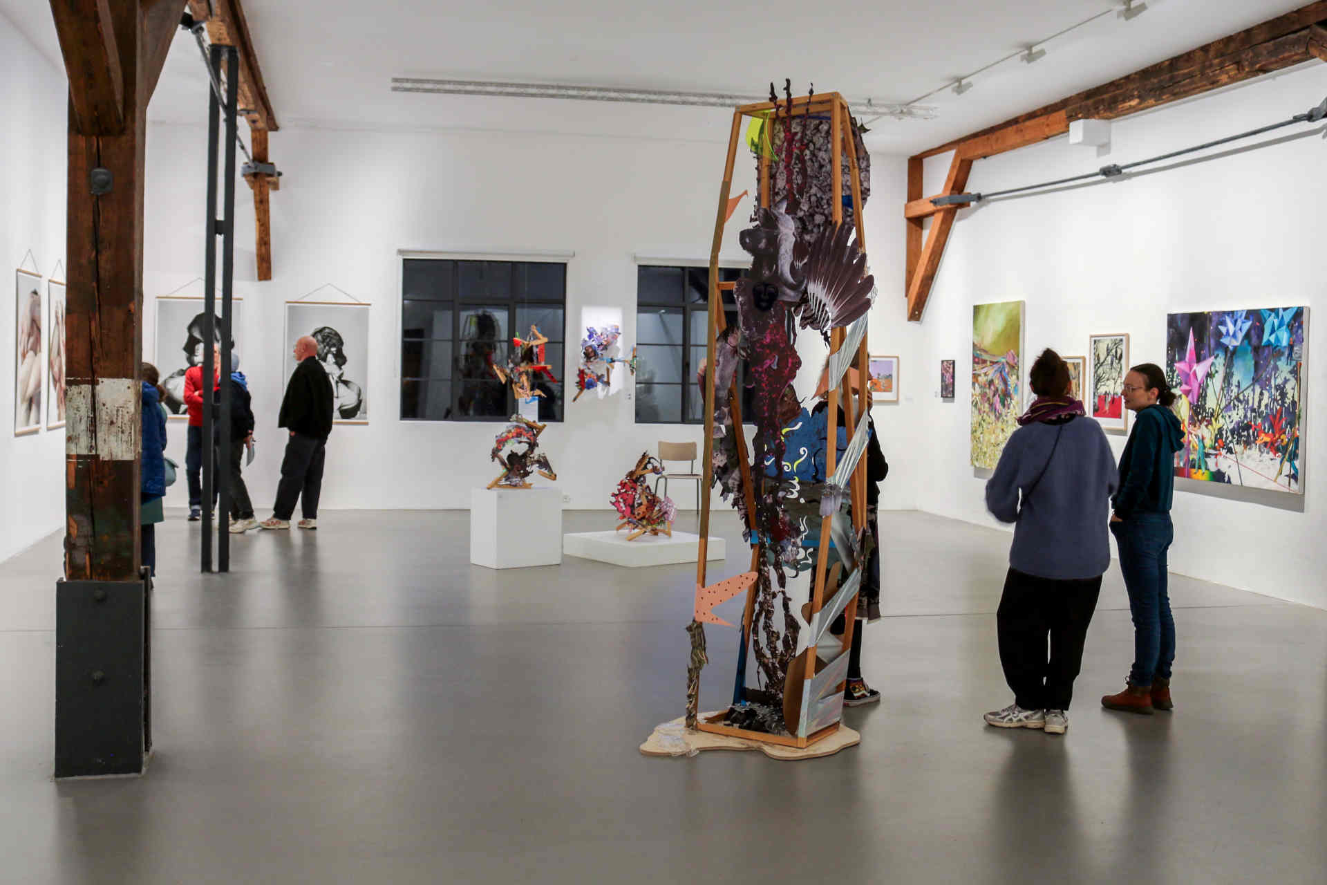 Wiebke Kirchner, Ausstellungsansicht LINKING Collage als Methode, Künstlerverein Walkmühle e.V
